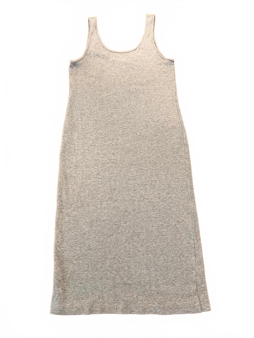 H&M Gray Ribbed Tank Dress Size L